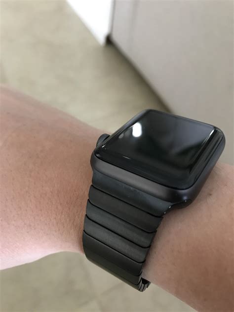 apple watch link bracelet clone black|apple watch link bracelet review.